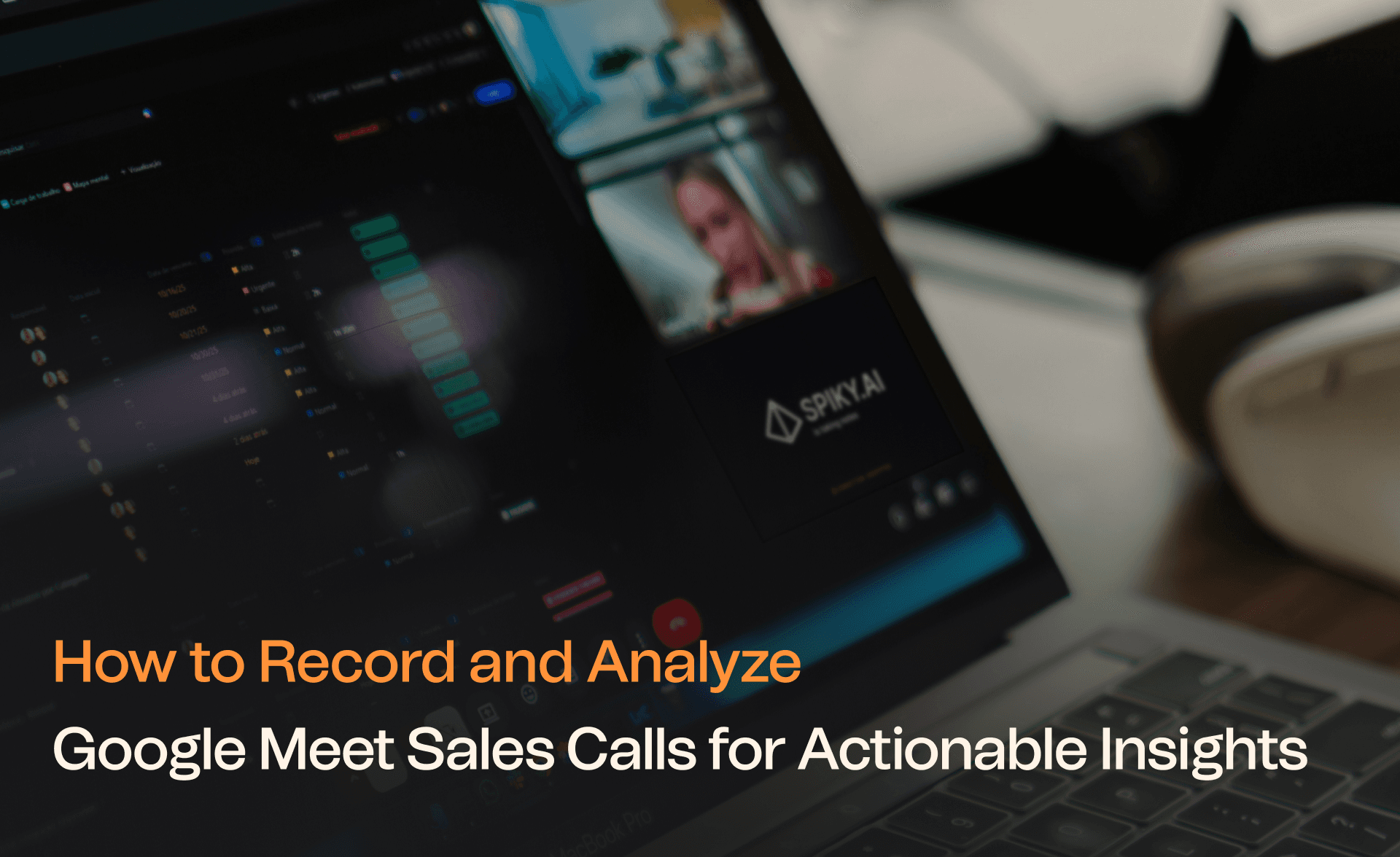 Screenshot of Spiky settings showing seamless integration with Google Meet and Google Calendar for automated recording.