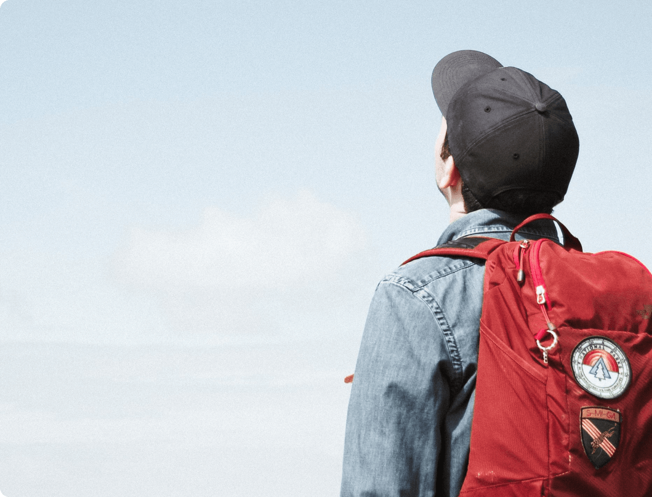 Join Spiky team in improving online communication! We're searching for a candidate like the man in the red backpack and hat.