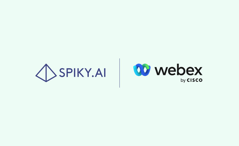 Spiky and Webex unite for AI-based video conferencing. Automate meeting recording and analysis. Manage meetings with ease and precision.